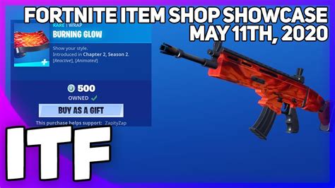 Fortnite Item Shop New Burning Glow Wrap Edit Styles May Th