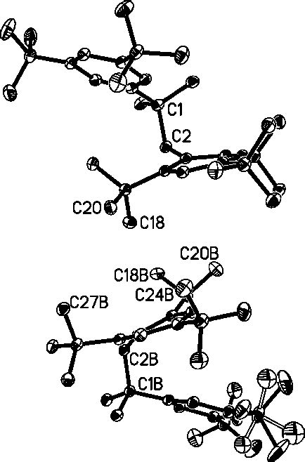 Figure 1 From Thermal Motion Of Tert Butyl Groups Iii Tert Butyl Substituents In Aromatic