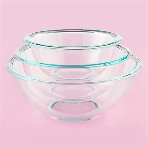 Pyrex Prepware Piece Glass Mixing Bowl Set Reviews Wayfair Canada