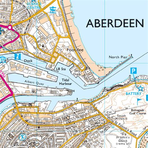 os map  aberdeen banchory explorer  map ordnance survey shop
