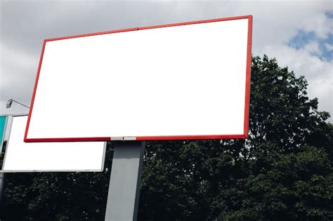 Free PSD | Empty billboard in the city