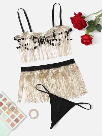 Search Cut Out Lingerie Set SHEIN USA