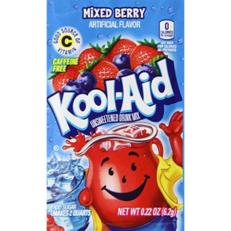 Kool Aid Twists Mixed Berry Drink Mix Makes Quarts Packets