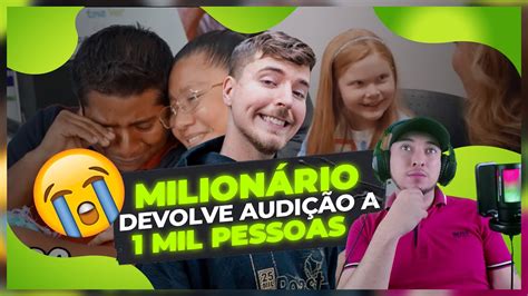 TENTE NÃO CHORAR l Reagindo ao Mr Beast l O Maior Influencer Youtuber