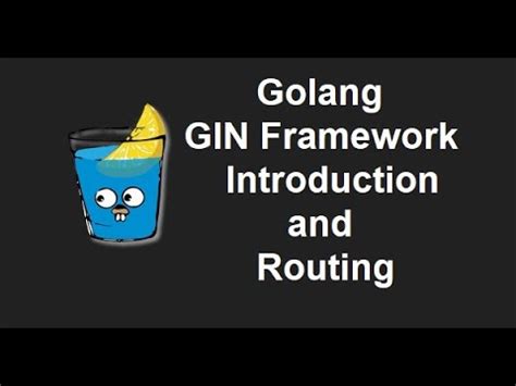 Gin Golang Api Development Course Gin Golang Api Tutorial Gin