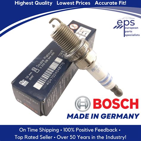 Bosch FR7KPP33U Double Platinum Iridium Spark Plug Mercedes Volvo