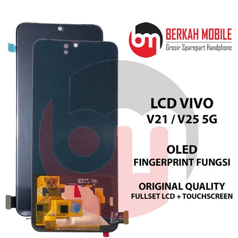 Jual LCD Vivo V21 V25 5G OLED Fingerprint ON Fullset Touchscreen