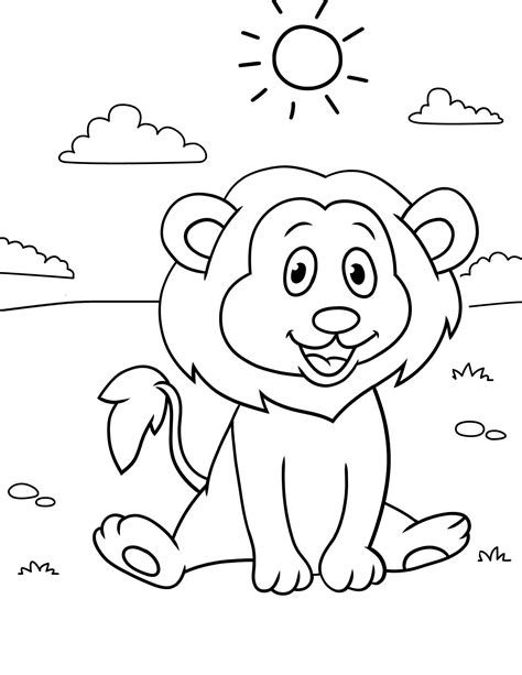 Safari Animals Coloring Pages, Safari Animals Printables, Safari ...