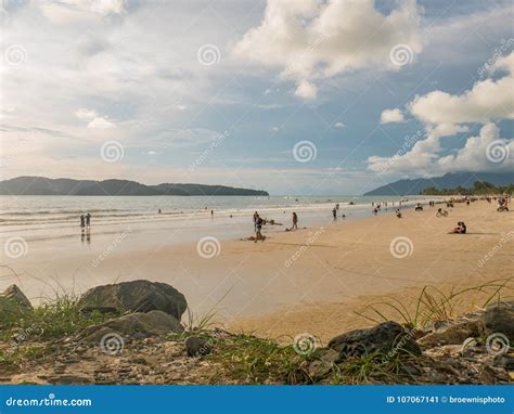 Waiting Sunset at Cenang Beach, Langkawi, Malaysia Editorial Photo - Image of paragliding, palm ...