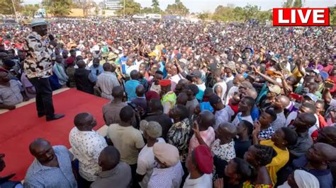 Happening Now Raila Odinga Live Siaya Ahead Of Saba Saba Day Youtube