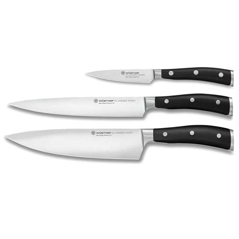 Wüsthof Classic Ikon Kit 3 Facas Chef Carnes Legumes 9601 Wüsthof