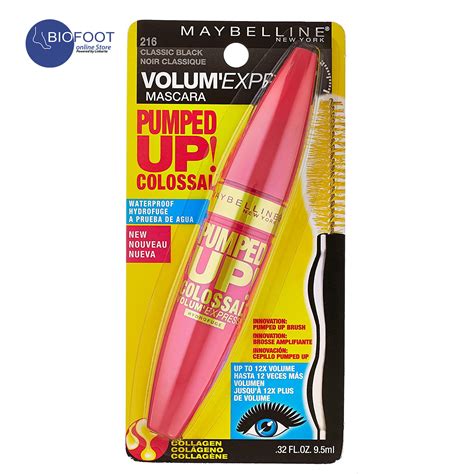 Buy Maybelline Volum Express Pumped Up Colossal Waterproof Mascara 216