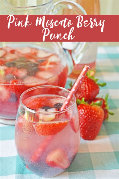 Make This Pink Moscato Berry Punch For Your Next Girls Night Punch