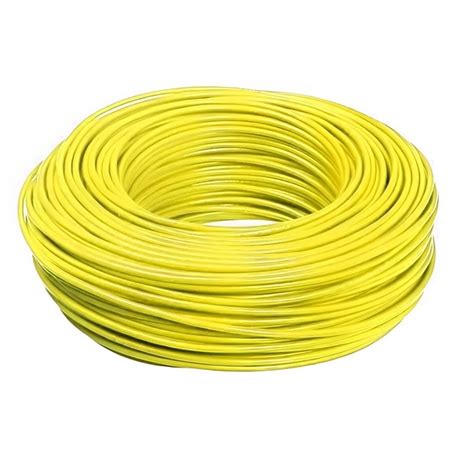 Cabo Flexicom Amarelo De Cobre 750 Volts 100 Metros 2 5mm