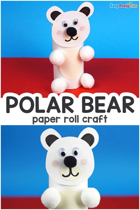 Polar Bear Paper Roll Craft Easy Peasy And Fun