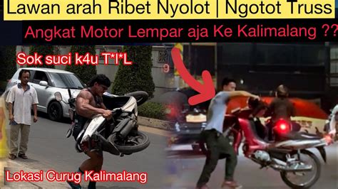 Tertib Lawan Arah Curug Kalimalang Angkat Motor Pelawan Arah