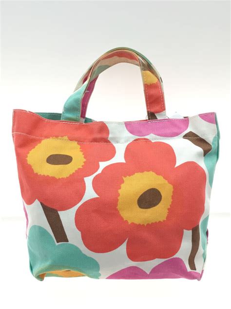 Marimekko Veronika Unikko Tote Bag Canvas 04965 Gem