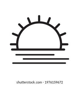 Sunrise Icon Symbol Sign Vector On Stock Vector (Royalty Free) 1975462901 | Shutterstock