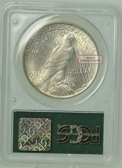 1923 1 Pcgs Ms63 Peace Silver Dollar 978