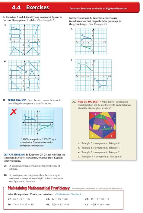 Geometry Transformation Composition Worksheet Proworksheet My Id