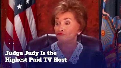 Judge Judy Is The Highest Paid Tv Host Video Dailymotion