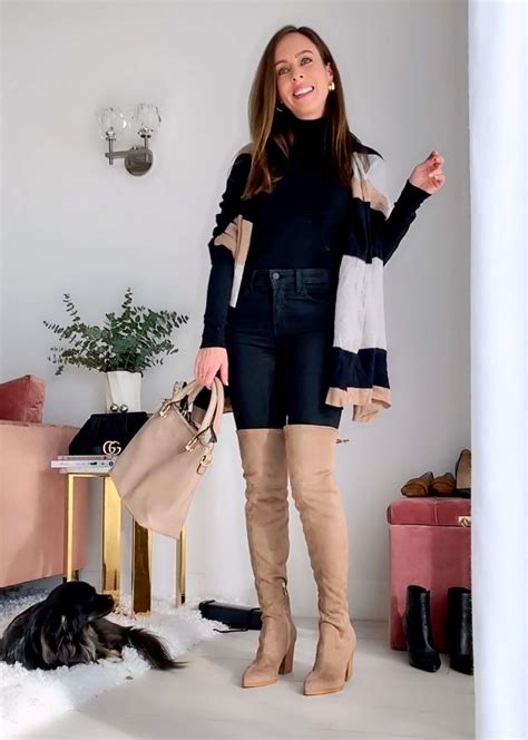 Sydne Style Shows How To Wear A Turtleneck With Black Jeans And Over