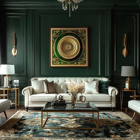 9+ Dark Green Interiors That Highlight Art Deco Glamour • 333k ...