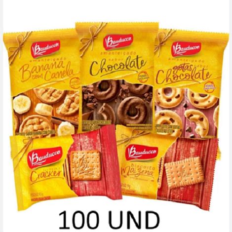 BAUDUCCO BISCOITOS AMANTEIGADOS SORTIDOS 100UND SACHE 11 G