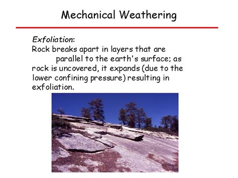 Weathering Weathering The Disintegration Or Breakdown Of Rock