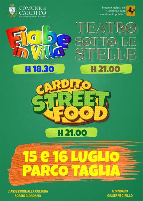 Fiabe In Villa Teatro Sotto Le Stelle Cardito Street Food