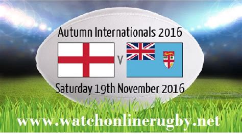 Watch England Vs Fiji Rugby Live