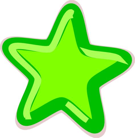 Green Star Clip Art Clipart Best