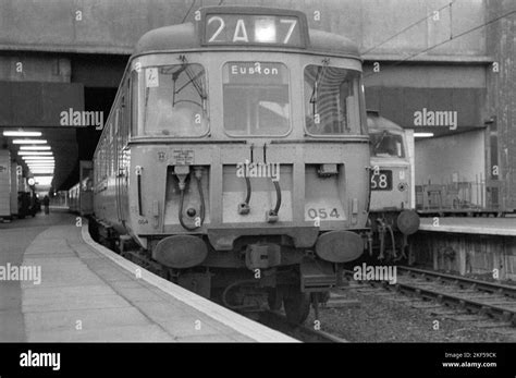 Original British Rail Electric Multiple Unit On Passenger Service Birmingham New Street Station