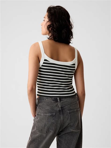 Modern Rib Cropped Tank Top Gap