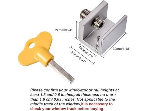 12 Sets Adjustable Sliding Window Locks