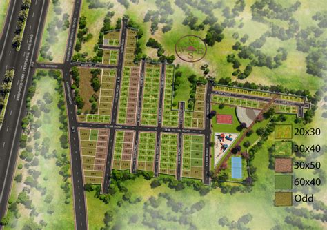 Residential Plotted Layout Development Off Mysore Road Bangalore