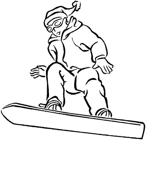 Snowboard Clipart Black And White