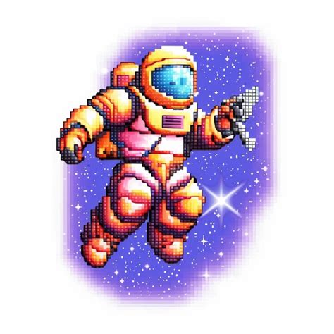 Im Genes De Astronauta Pixel Descarga Gratuita En Freepik