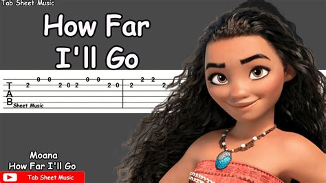 Moana How Far Ill Go Alessia Cara Guitar Tutorial Youtube