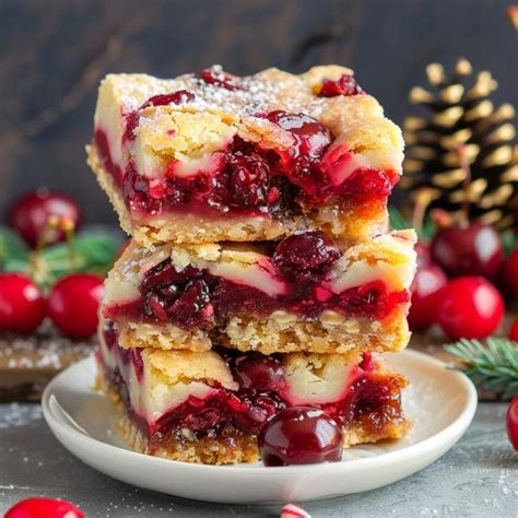 Christmas Cherry Bars Recipe In 2024 Cherry Desserts Cherry Bars