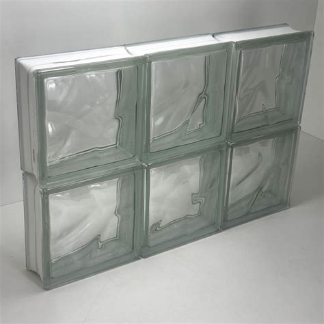 Tijolo Transparente De Vidro - 1 ou 6 Blocos Tijolo de Vidro Inowar Transparente 19x19 Ondulado ...