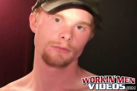 Ginger Amateur Tugging His Long Fat Cock And Blasting Cum