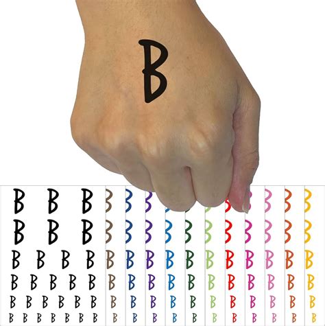 B Letter Temporary Tattoo At Best Price In New Delhi By Voorkoms