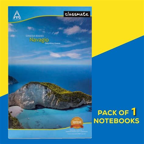 Classmate Long Notebook Single Line 160 Pages 272x167 Cm Hard Cover