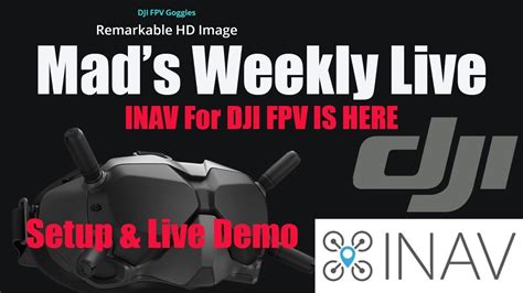 DJI DIgital FPV INAV Custom OSD Setup Demo Live YouTube