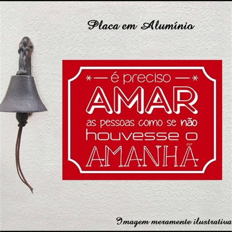 placa Pôster Decorativa em Alumínio de Amar Elo7