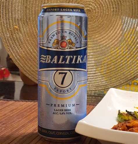 Baltika 7 Russian Premium lager beer.