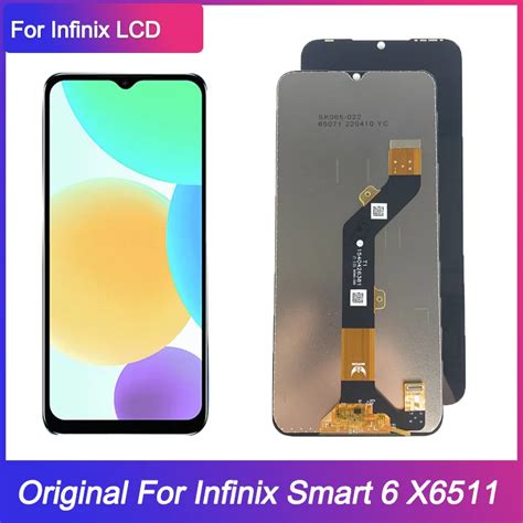 Original LCD For Infinix Smart 6 X6511 Display Touch Screen Assembly