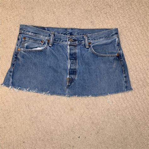 Levi S Skirts Urban Outfitters Renewal Remade Levis Low Rise Denim