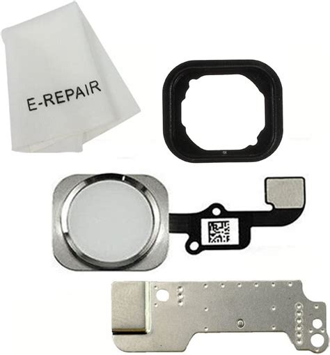 E REPAIR Home Button Key Flex Cable Assembly With Rubber Ring